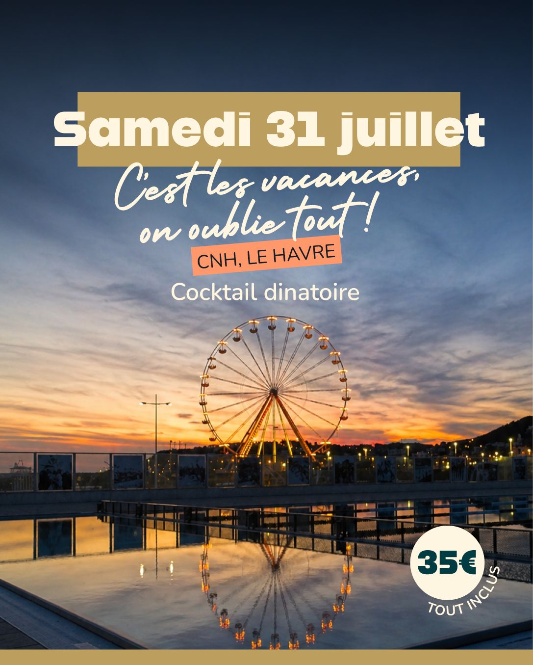 COCKTAIL DINATOIRE : vacance j'oublie tout !